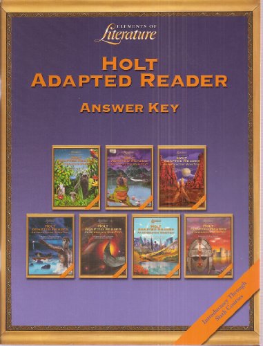 Holt Adapted Reader: Answer Key - Introductory Through Sixth Courses (Elements of Literature)