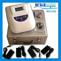Bio1200 - Dual Ion Ionic Detox Chi Foot Bath Aqua Spa Cleanse with Mp3 - 1-90 Minutes - 5 Program Sessions- Detoxes 2 people at the same time