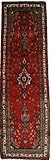IMAGE OF 3'2 x 10'5 Red Persian Hand Knotted Wool Mehraban Runner Rug