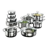 Karcher 121008 Kochtopf Set Jasmin - hochwertiges 20-teiliges Edelstahl Kochtopf Set mit Schmorbratenpfanne und...von "Karcher"