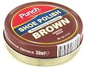 Punch "Brown Shoe Polish" Brown Punch Shoe Polish, 50ml - Brown