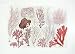 "Gelidium, Gracilaria Seaweeds Exotic Sea Life by Japanese Art 1931 Art Print"