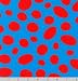 Celebrate Seuss Jelly Bean Blue with Red Dots One Yard (0.9m)