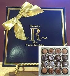 Swiss Sugar Free Dark Chocolate & Milk Chocolate Assortment 16/pcs, Gift Boxed. Anniversaries & Birthdays!