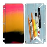 Pencil Pouch 3D Lenticular PP01-R305; Changing colors between red, yellow, and black when tilted.