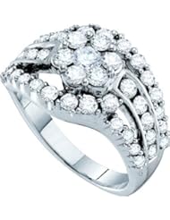 2.00CTW DIAMOND FLOWER RING