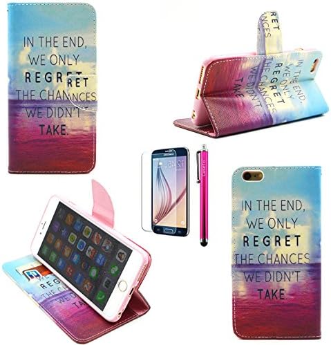 iPhone 5S Case, Casemart Precisely Design 100% New High Quality PU Leather Pockets Slots Card Stand Wallet Case Cover [Lightweight] Cute Elegant Pattern for Apple iPhone 5 5S 5G-Ocean