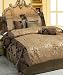 7 PCS King Size Victorian Jacquard Comforter Bed Set