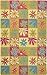 Rizzy Home RK1068 RizKidz 8-Feet by 8-Feet Round Area Rug, Gold