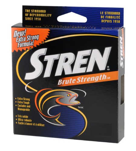 Stren Brute Strength Monofilament Spools (Clear/Blue Fluorescent, 1800 Yards/30-Pound)