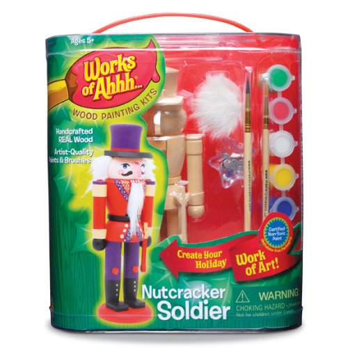 Works of Ahhh... Holiday Series Nutcracker Soldier Wood Painting Kit