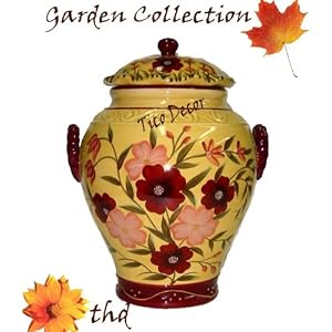 COOKIE JAR TUSCANY FLOWERS by