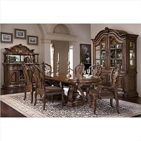 San Mateo 7 Piece Double Pedestal Dining Table Set in San Mateo
