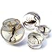 Pair of 5/8 Gauge (16mm) Scorpion Inlay Bug Plugs - Double Flare