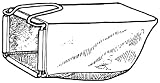 Honda 21 214-series Steel Deck replacement grass bag. Bag ONLY