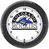 Imperial Colorado Rockies Licensed Everbrite Neon Wall Clock