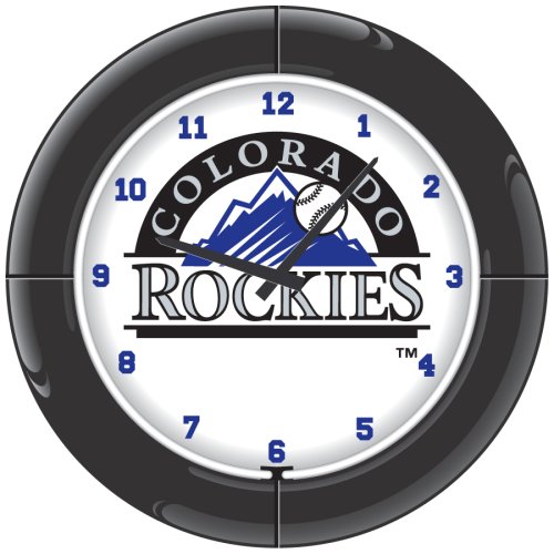 Buy Imperial Colorado Rockies Licensed Everbrite Neon Wall Clock by Imperial
