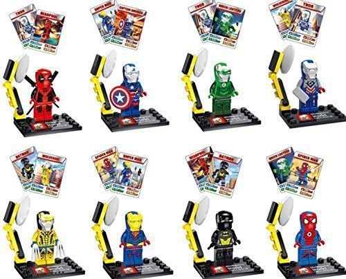 Superhero Avengers Ironman #2 Minifigure Building Blocks Bricks Assembly Toy 8pcs Not Lego