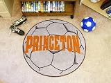 Princeton Univ Soccer Ball 29 Round Floor Mat (Rug) - Princeton Tigers NCAA College Athletics