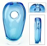 100% Handcraft Murano Glass Art Sapphire Sommerso