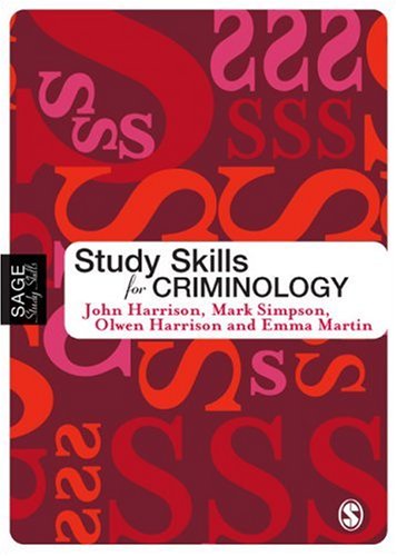 Childrens Toyshop  Books : Study Skills for Criminology (Sage Study Skills Series)