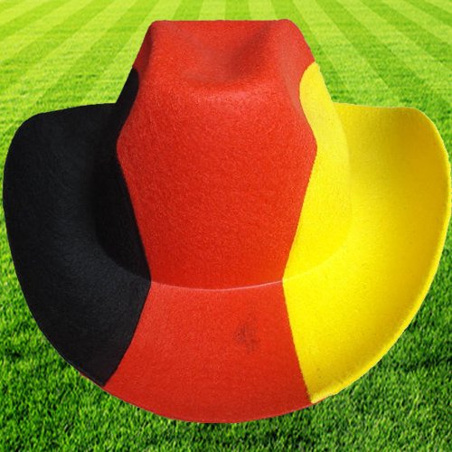 Fanartikel EM2012 Cowboyhut mit Kordel Deutschland Filz darf auf keiner Fanparty fehlen