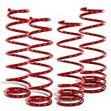 IMAGE OF 1992 - 2000 Honda Civic / 1994 - 2001 Acura Integra / 1993 - 1997 Honda Del Sol High Performance Red Lowering Springs