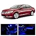 LEDpartsNow Interior LED Lights Replacement for 2013-2018 Honda Accord Accessories Package Kit (8 Bulbs), BLUE