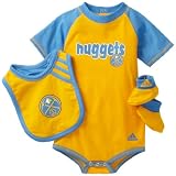NBA Denver Nuggets Boys' Bib & Bootie Set - R228Synu Infant