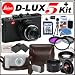 Leica D-LUX 5 Digital Camera Pro Kit Includes: Leica D-Lux 5 Digital Camera, Extended Replacement Life Battery, Rapid Travel Charger, 3 Piece Filter Kit (UV-CPL-FLD), 0.45x Wide Angel Lens, 2x Telephoto Lens, Conversion Lens Adapter, Lens Cap Keeper, 32GB Memory Card, Memory Card Reader, Table Top Tripod, Leather Carrying Case, LCD Screen Protectors and a Cleaning Kit