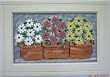 Large Painted Screen - Flower Pots