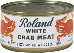 Roland White Crabmeat, 6-Ounce Cans (Pack of 6)
