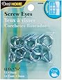 Dritz 44349 Screw Eyes, Silver, 5/16-Inch, 12-Pack