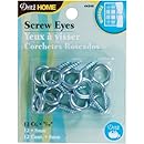 Dritz 44349 Screw Eyes, Silver, 5/16-Inch, 12-Pack