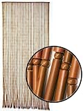 Door Beads - Brown Bamboo Beaded Doorway Curtains