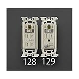 エスコ 埋込コンセント 漏電ブレーカー内蔵 100V 15A EA940CE-128