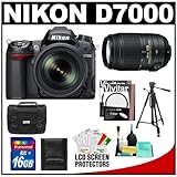 Nikon D7000 Digital SLR Camera & 18-105mm VR + 55-300mm VR Lens + 16GB Card ....