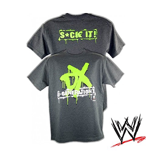 DX D-Generation X Suck It WWE Wrestling Gray T-shirt