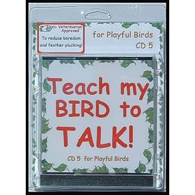 Bird CD - Teach My Bird to Talk - CD5 For Playful Birds Bird Vocabulary - 91 Tracks - Great for all... by 