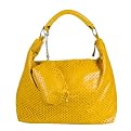 Angie & Lola Perforated Hobo Bag - Yellow