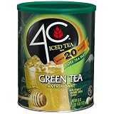 4C Iced Tea Mix Green Tea Antioxidant 20 Quarts 53 Ounce Canisters Pack of 3 by 4C