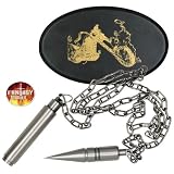 Ghost Rider Chaine a pic 1m80 avec plaque murale en bois - Collection cinema - FM457