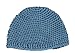 Eco Friendly and Sustainable Blue Bamboo and Wool Blend Beanie Hat- 0 to 3 Months Size