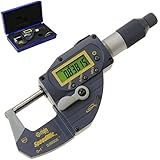 iGaging 0-1" Digital Quick Micrometer Absolute Origin SpeedMic Snap Indicating Lever Action Gage IP65 Coolant Proof