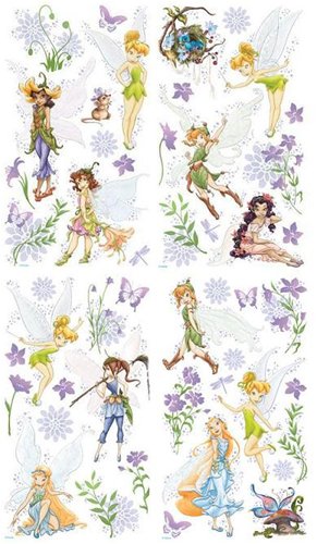 Baby: Sandylion Fairies Wall Stickers with Glitter