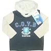 Everton Football Club Baby Boys Vest with Hoody With 'COYB',Crest and Club Motto (Blue/Grey  9-12months)