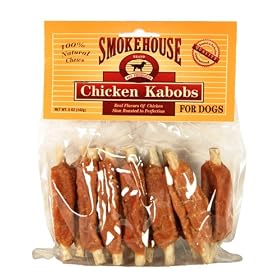 Smokehouse 100% Natural Chicken Kabobs Dog Treats