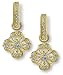 Floral Heart Pave Diamond Earring Charms by Zasha Signature Jewelry