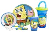 Zak Designs SpongeBob SquarePants 6-Piece Place Setting, Service for 1