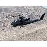 Military Helicopter (Over Desert) Art Poster Print - 11x17